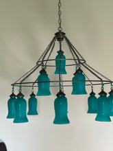 Load image into Gallery viewer, Milk Glass Chandelier

