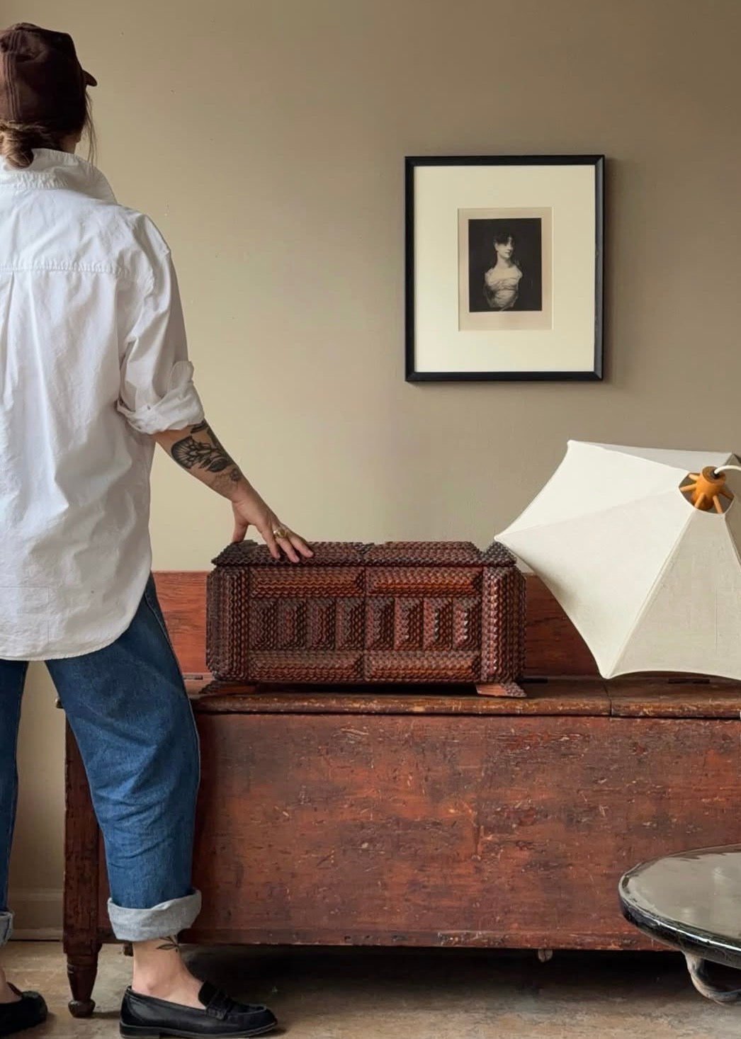 Monumental Tramp Art Box
