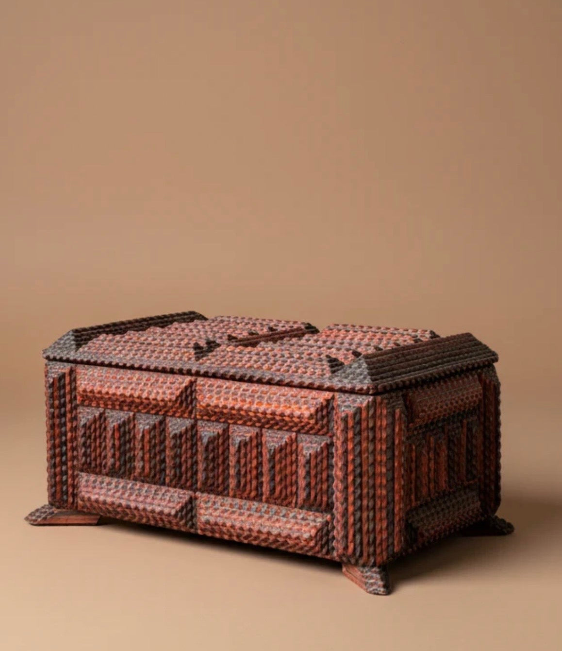 Monumental Tramp Art Box