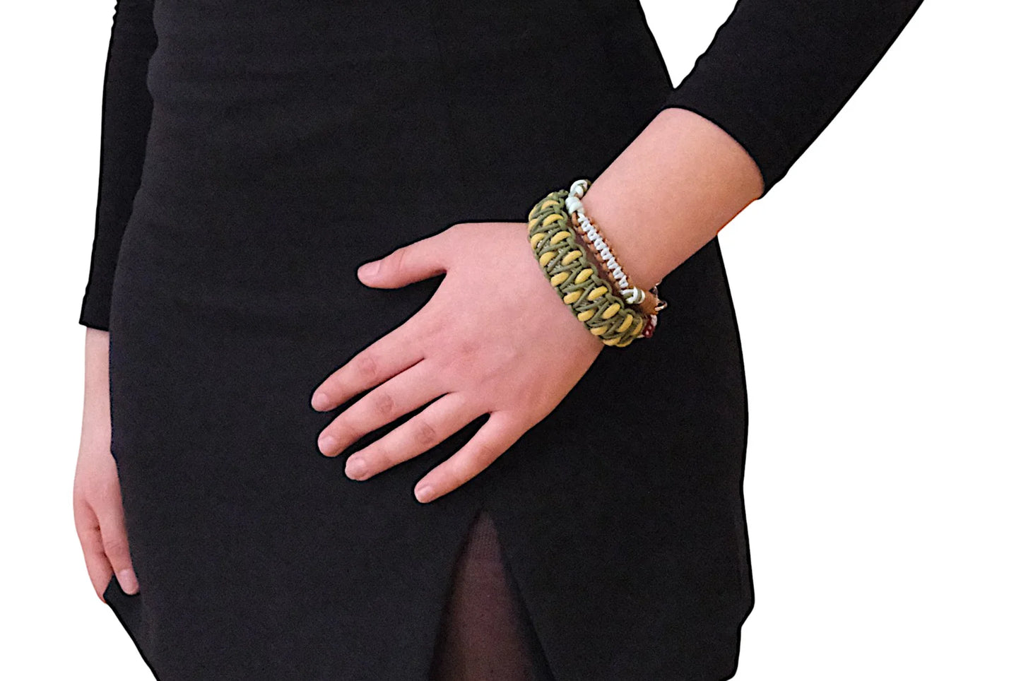 Nino Bracelet Green/Blue/Camel