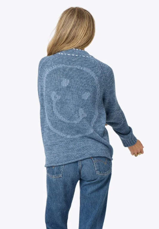 Short Poppy Smiley Cardigan