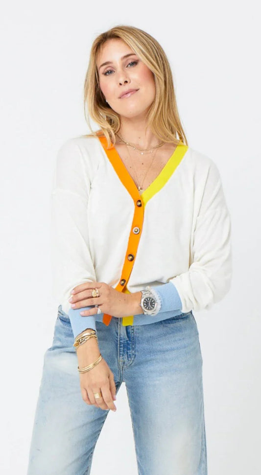 Suzanne Contrast Cardigan