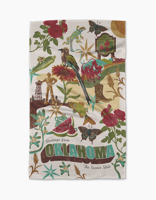 Greetings From Oklahoma Kitchen Towel