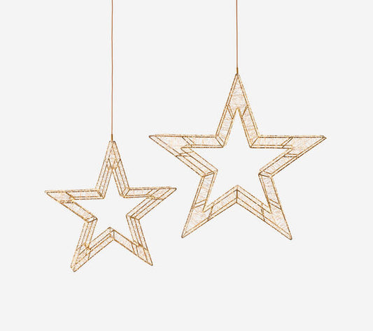 Lighted Star set/2