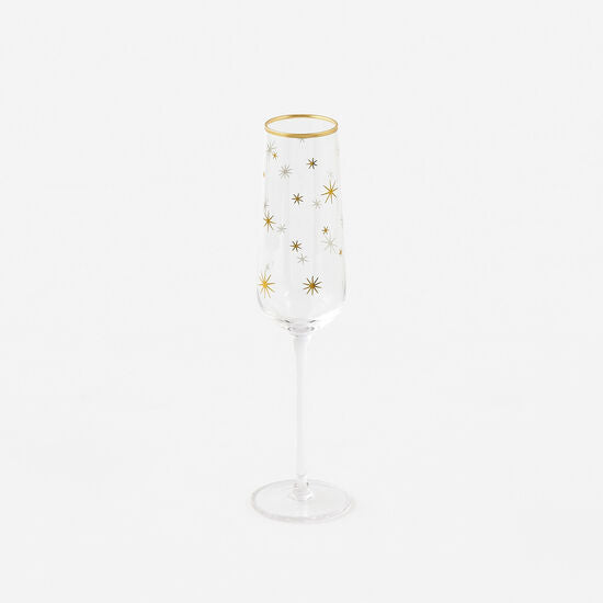 Yuletide Champagne Flute