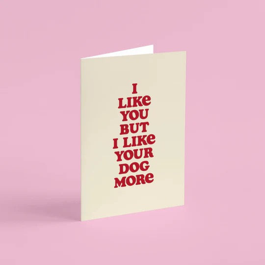 I Like You But I Like Your Dog More