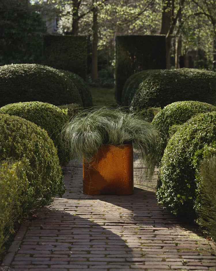 Amber Stoneware Planter