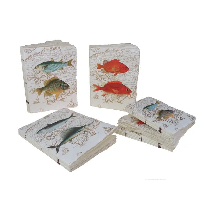 Parchment Paper Notebook Pisces Pattern