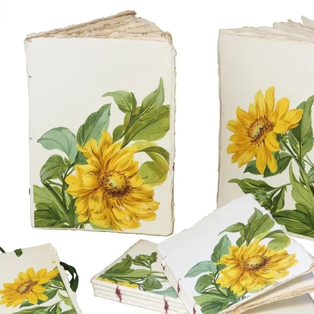 Parchment Paper Notebook Sunflower