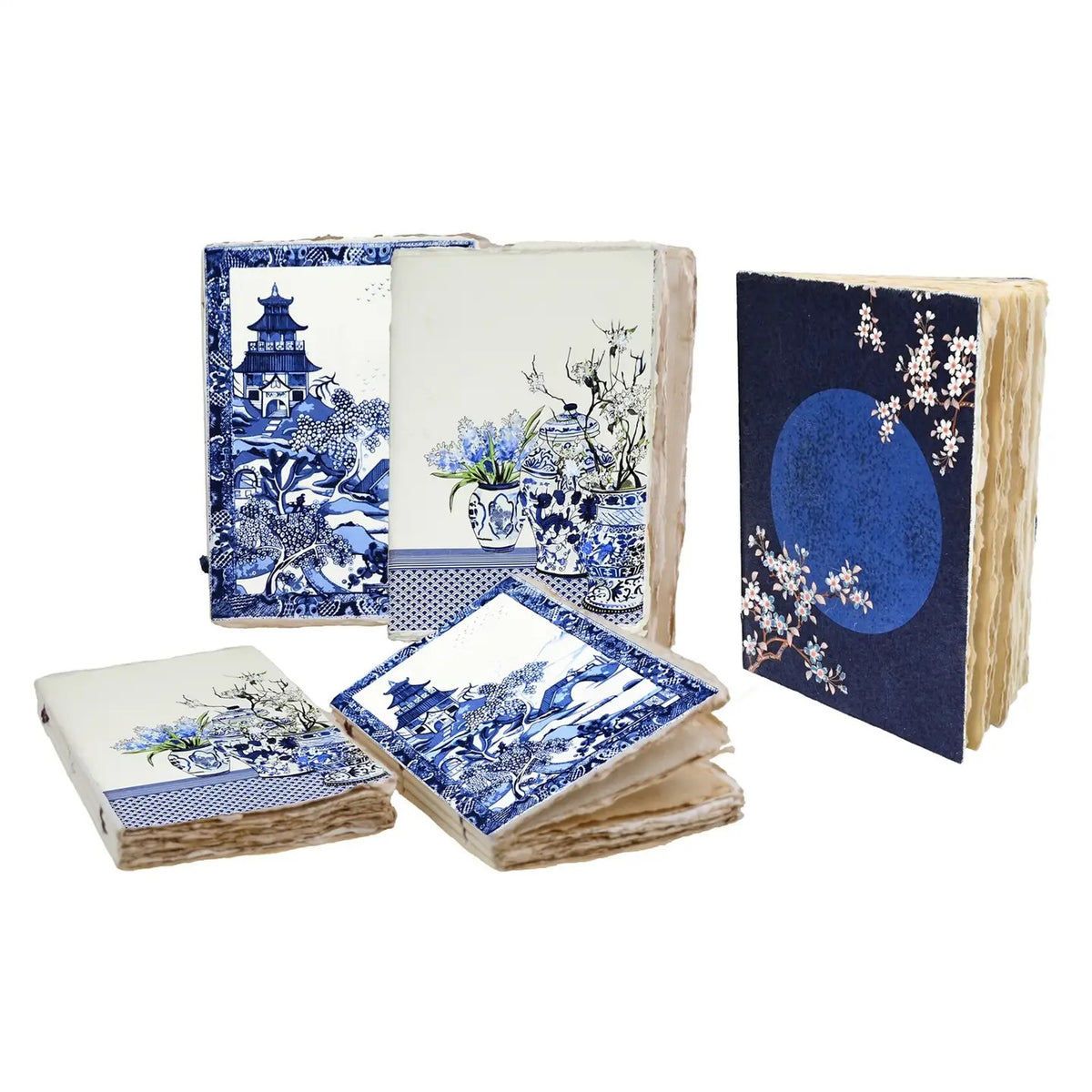 Parchment Paper Notebook Blue Japanese