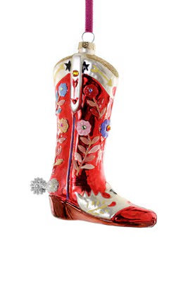 Rhinestone Cowboy Boot Red