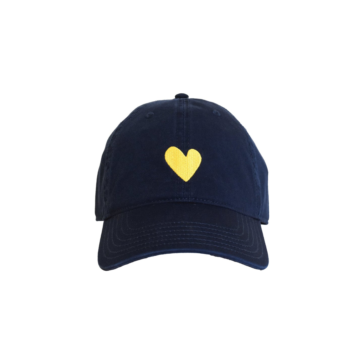 Collegiate Baseball Hat Heart Patch