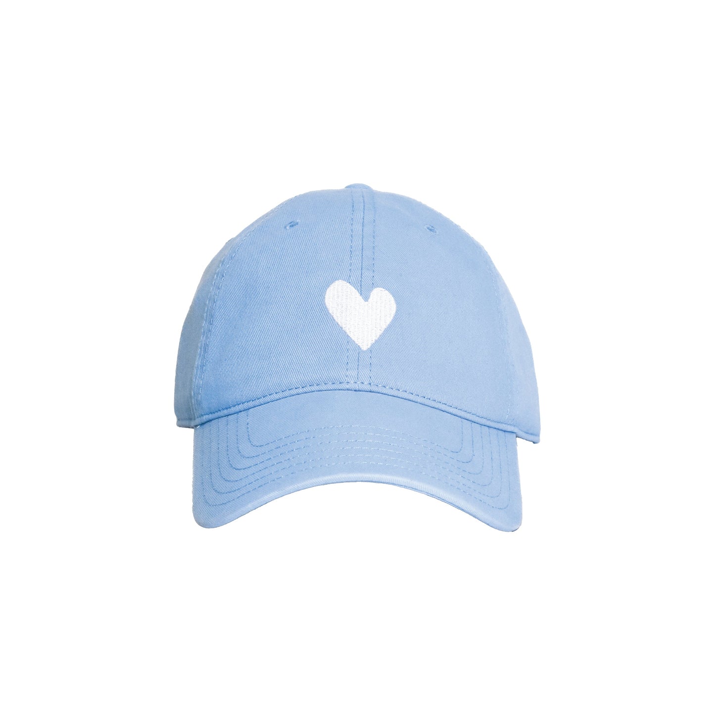 Collegiate Baseball Hat Heart Patch