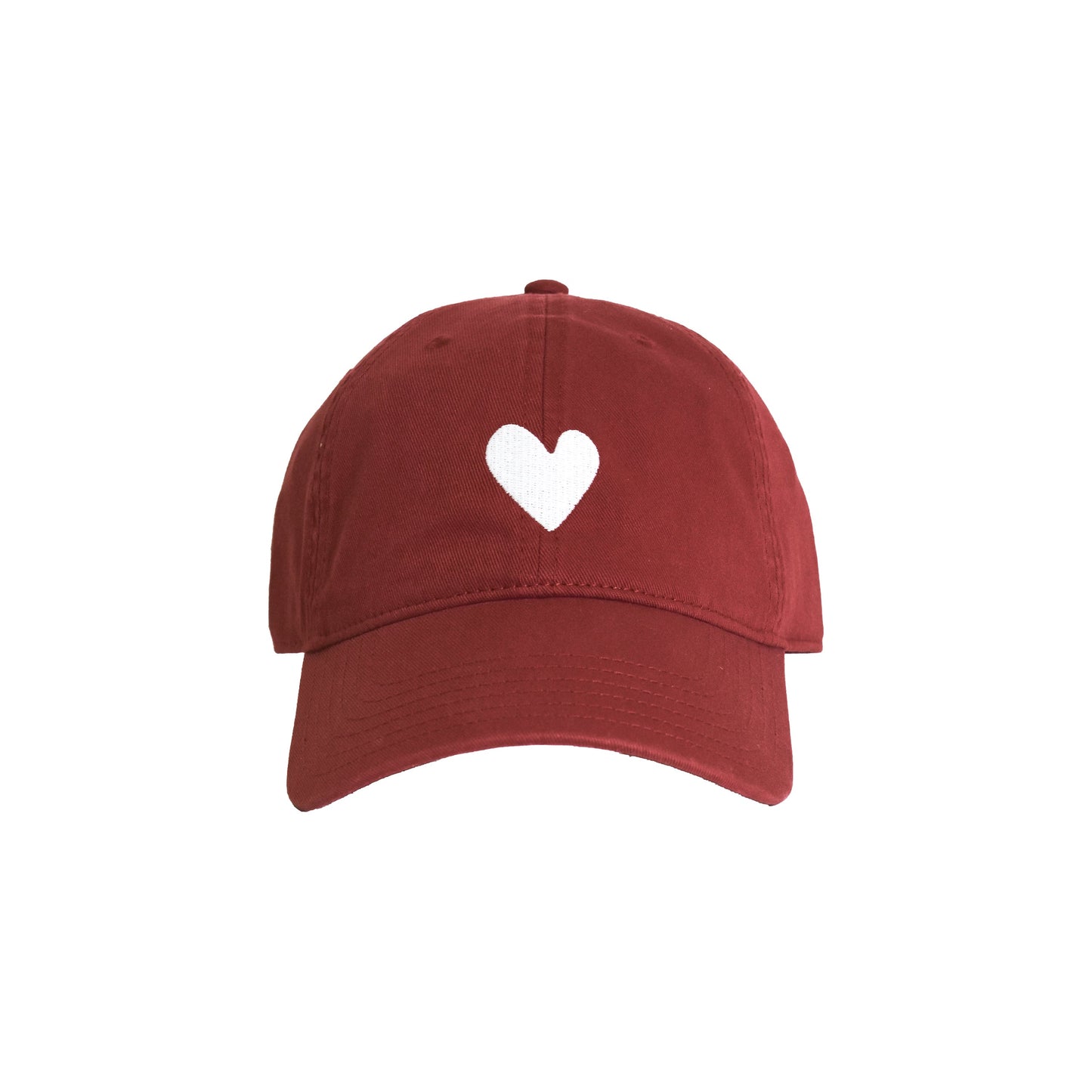 Collegiate Baseball Hat Heart Patch