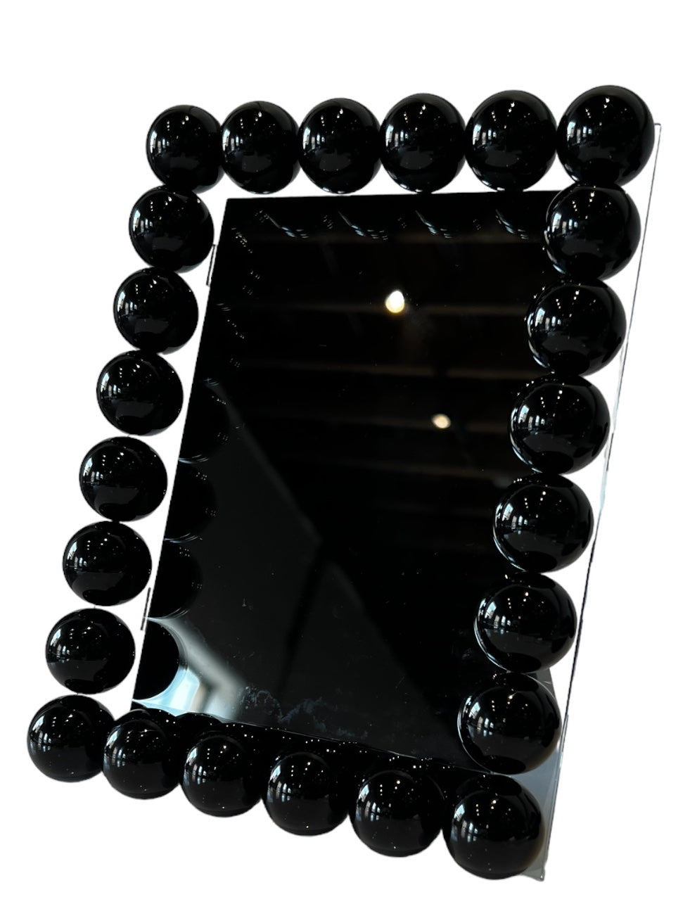 Black Crystal Glass Ball Frame