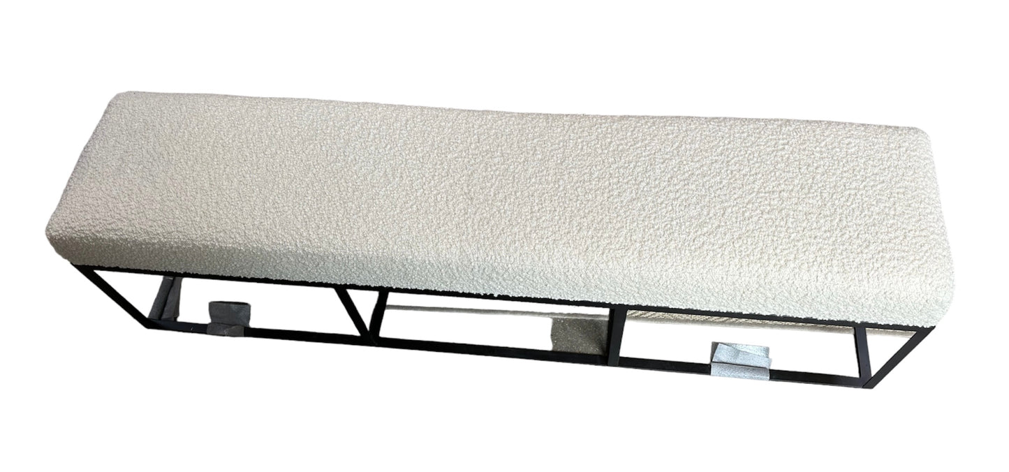 Cruz Bench - Wooly White