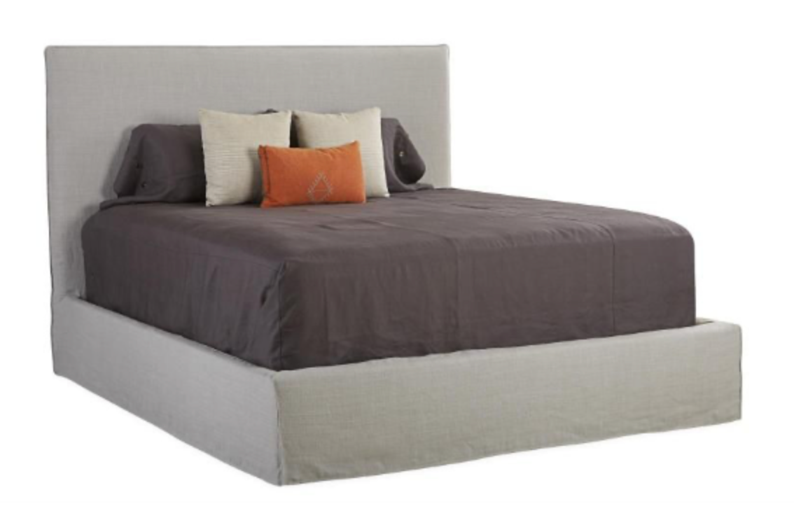 C16-66HM Slipcovered King Medium Headboard w/ Rails - Sanibel Pool