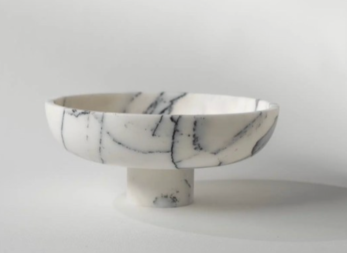 Marble Pedestal Bowl