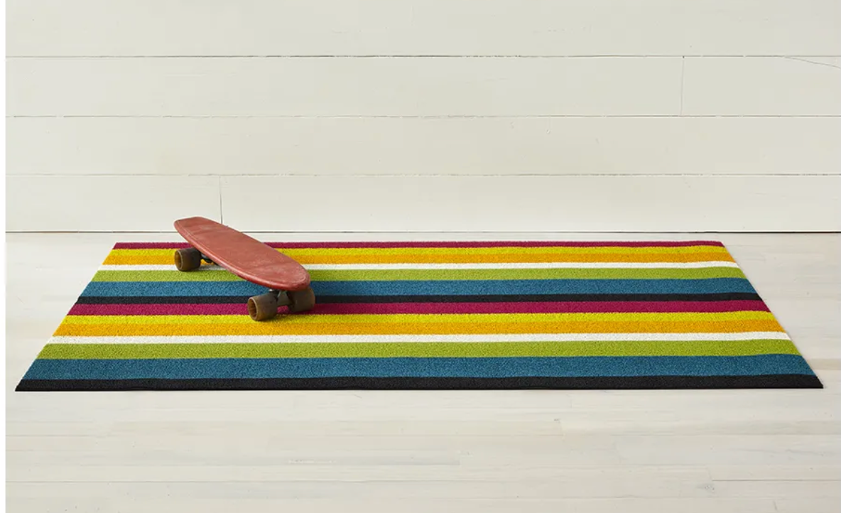 Bold Stripe Shag Mat