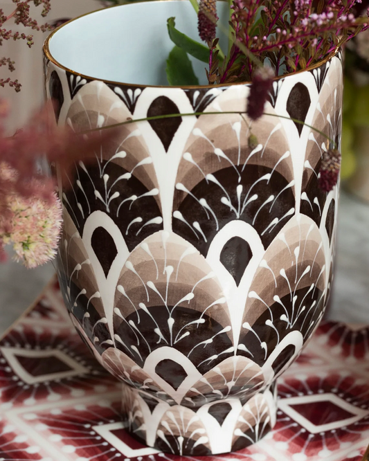 Slim Keith Vase..Chocolat