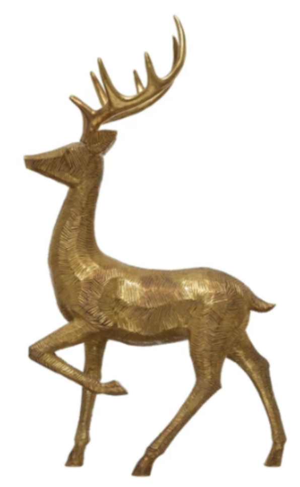 Resin Deer, Gold Finish