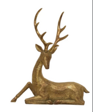 Load image into Gallery viewer, Resin Deer, Gold Finish
