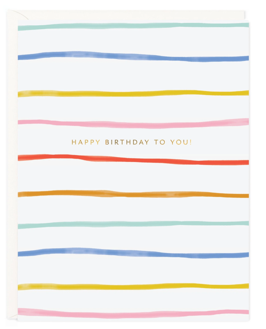 Birthday Stripes Card