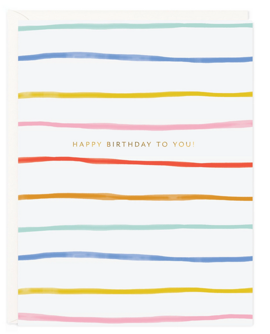 Birthday Stripes Card