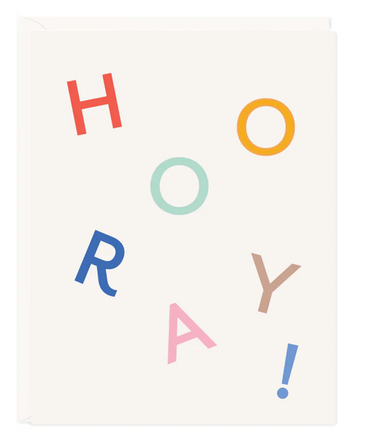 Hooray Letters Card