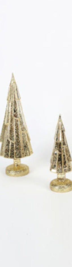 gold trees set of two