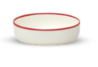 Ligne Large Bowl with Red Trim