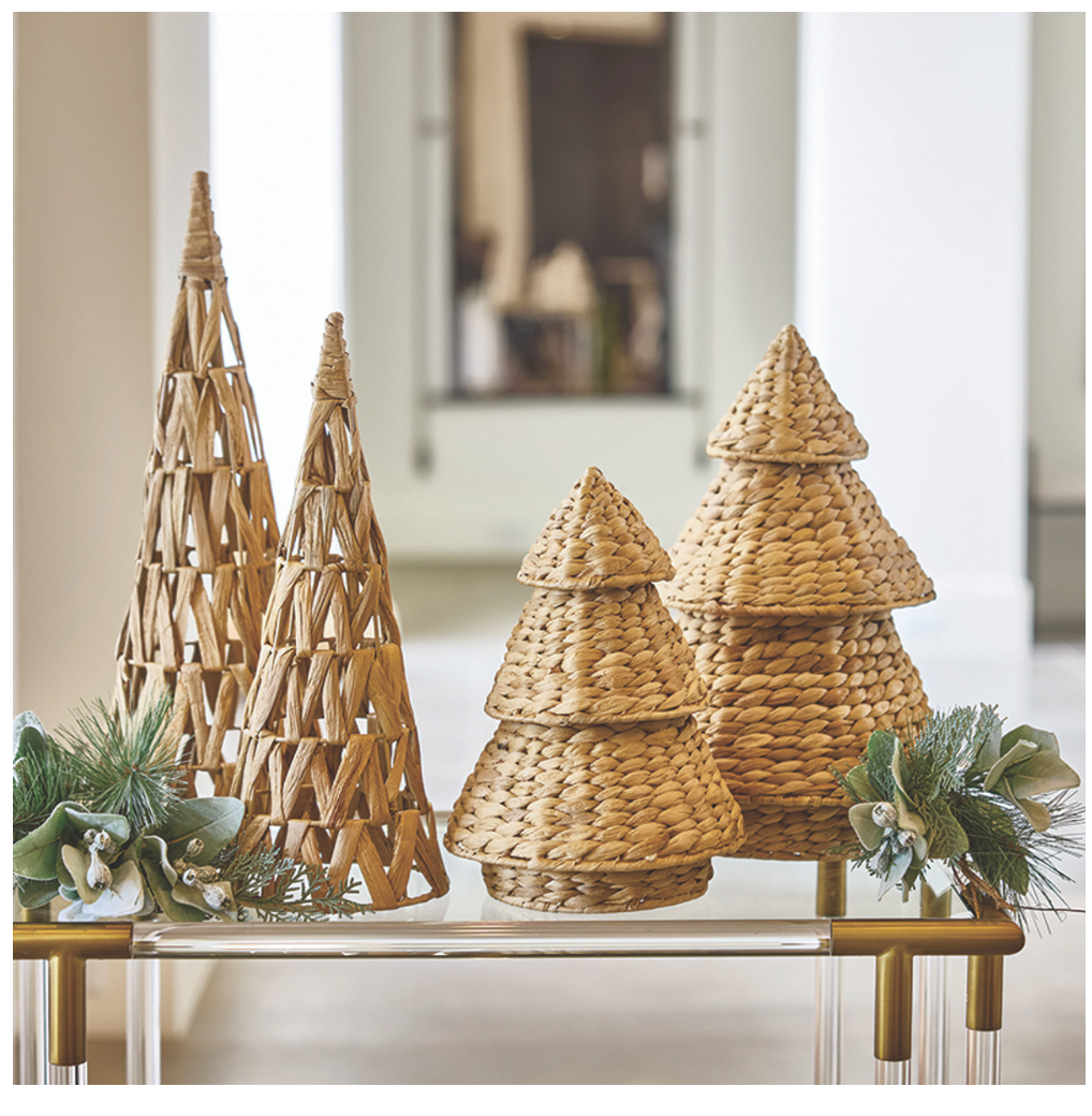 Hyacinth Cone Tiered Tree 12"