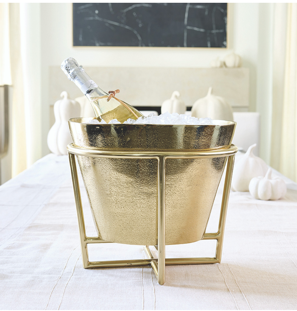 Gold Champagne + Wine Bucket
