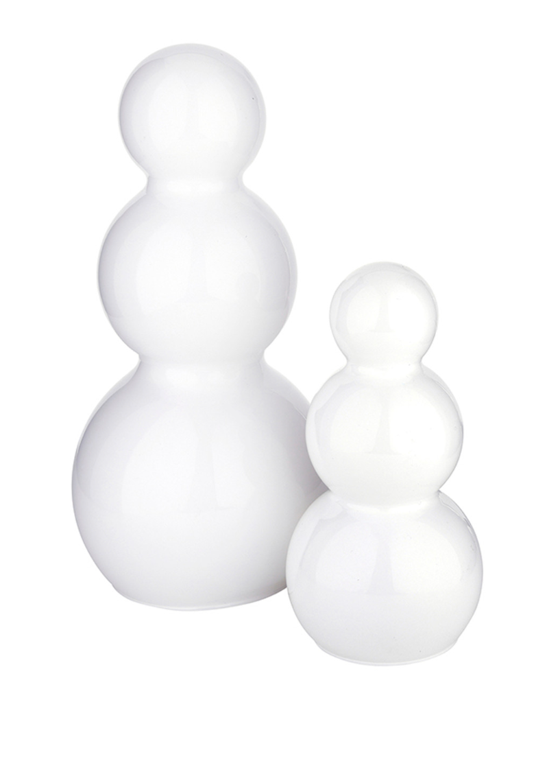 Glass Snowman Small + Medium Set