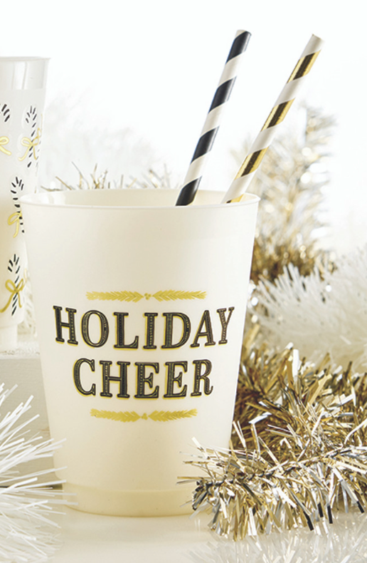 Gold Foil Frost Cups Set