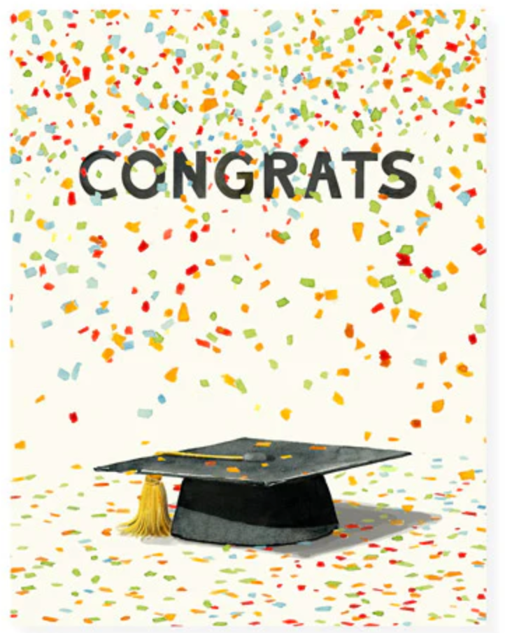 Confetti Graduation Occasion Card