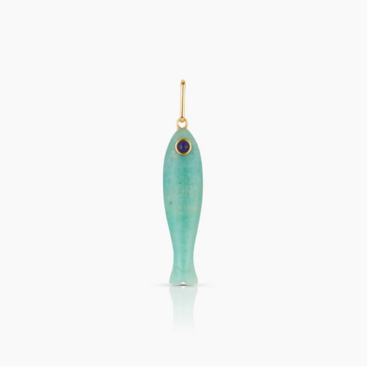 Fish Amazonite Charm
