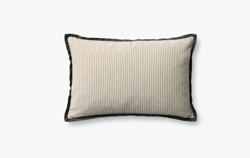 Sullivan Natural Black Pillow