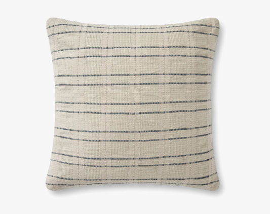 Belmont Cream Blue Pillow