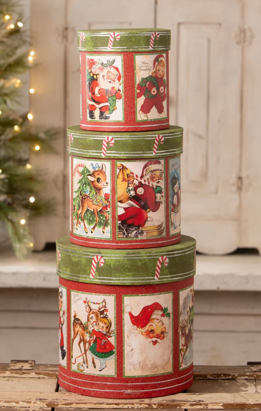 Retro Christmas Nesting Boxes