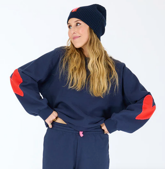 Benton Imperfect Heart Indigo Sweatshirt