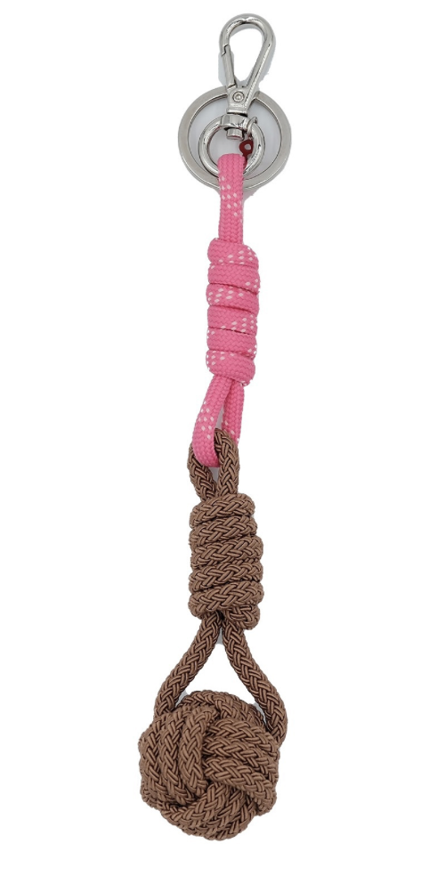 Sailor Ball Brown with Pink Key Ring