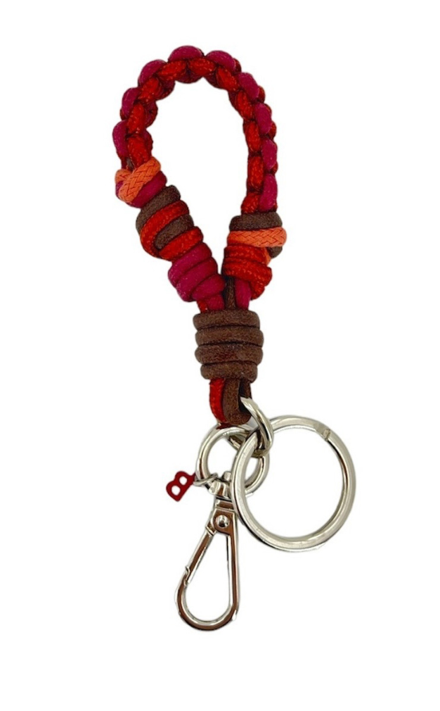 Harold Key Ring Pink and Brown
