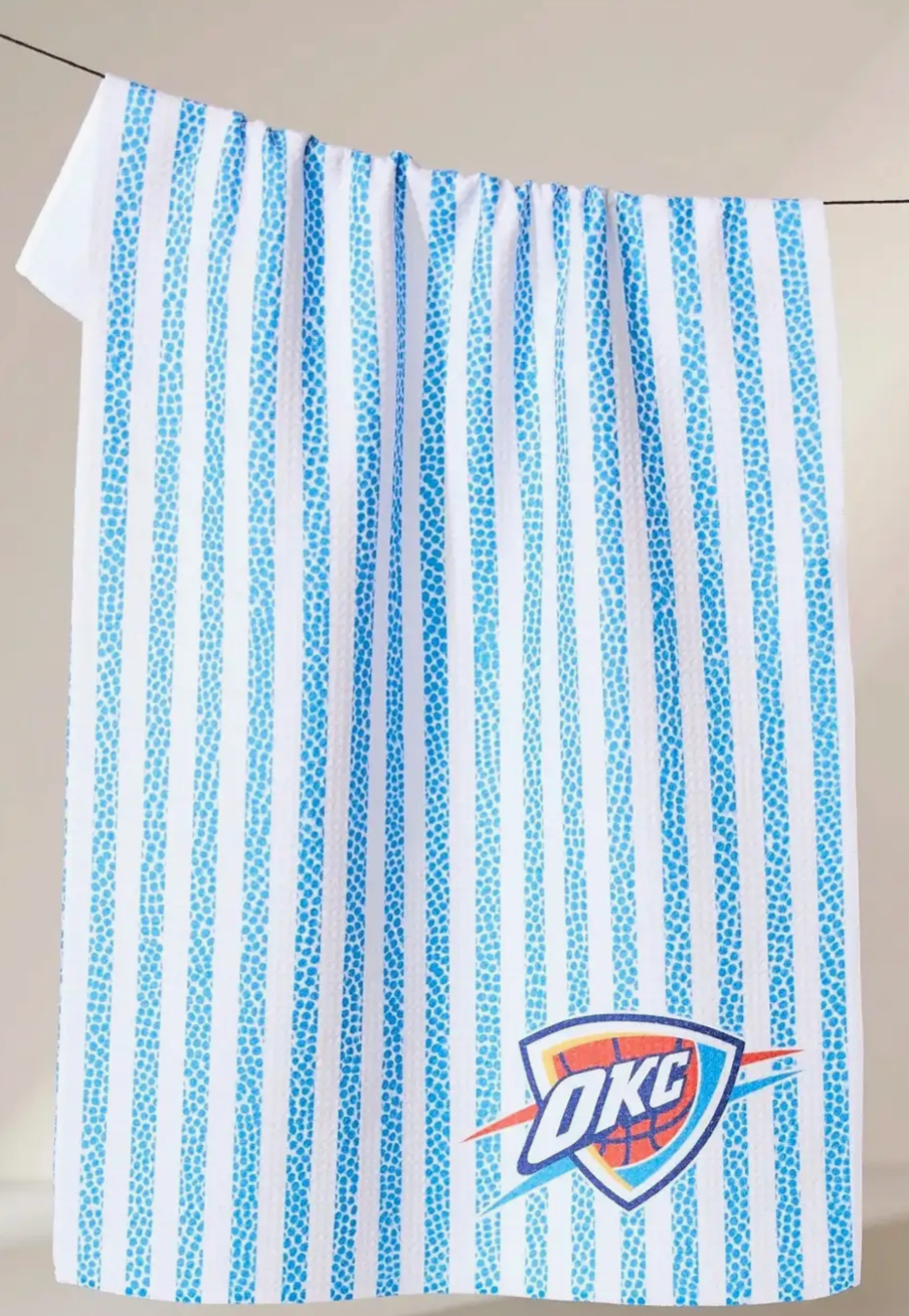 OKC Stripe Tea Towel
