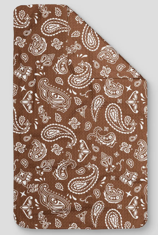 Paisley Brown Bandana Kitchen Towel