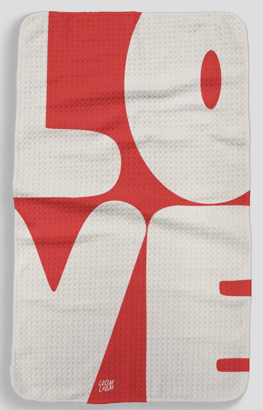 Love Kitchen Towel Red