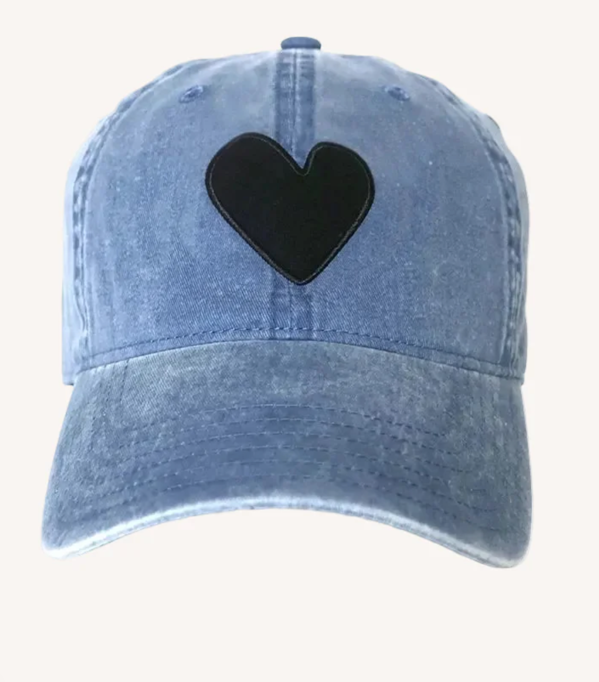 Baseball Hat Denim Imperfect Heart