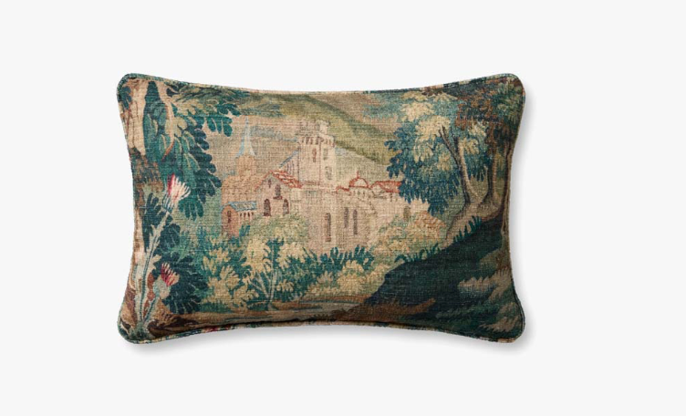 Green Multi Lumbar Pillow