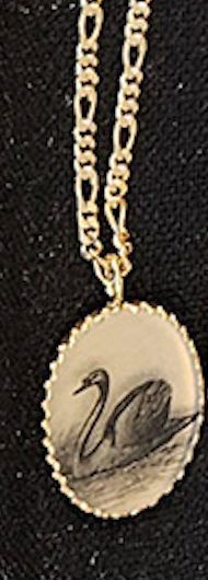 Victorian Figaro Swan Necklace