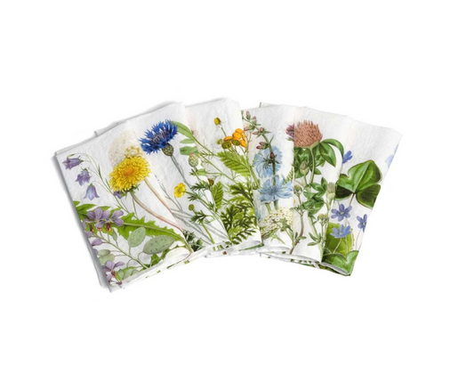 Field Flowers Linen Napkins